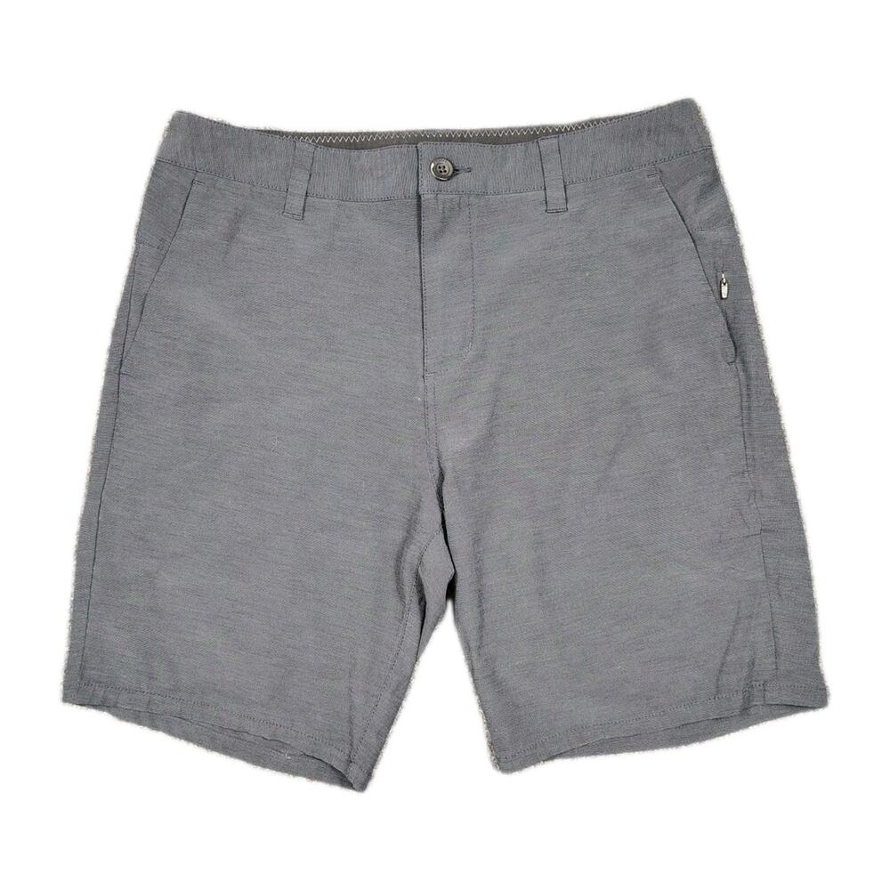 Vuori Aim Shorts Mens 30 Dark Grey 8" Performance Stretch Chino Outdoor V368 EUC